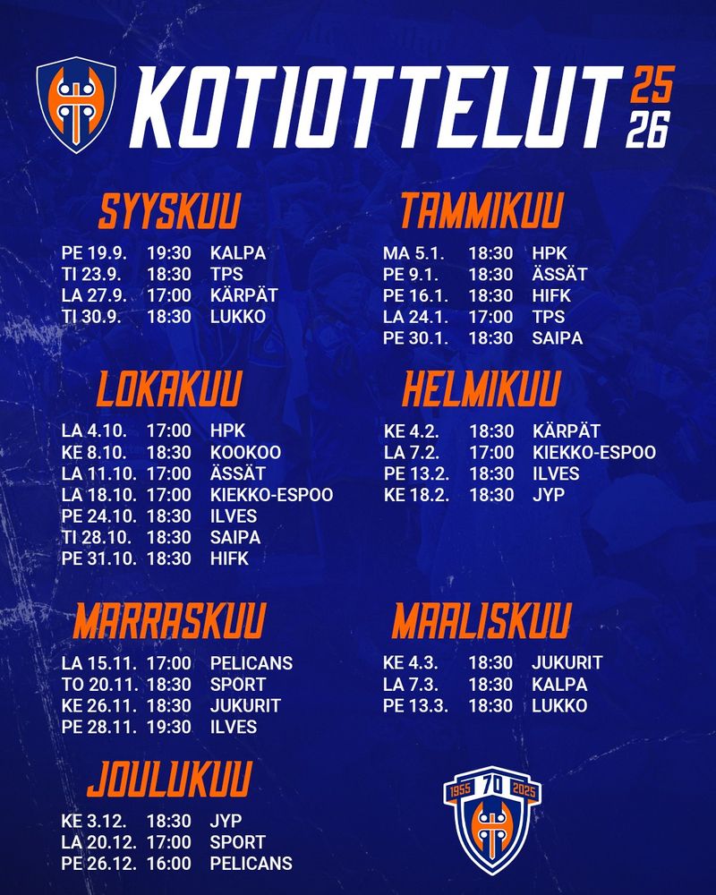 Katso otteluohjelma: Tappara.fi