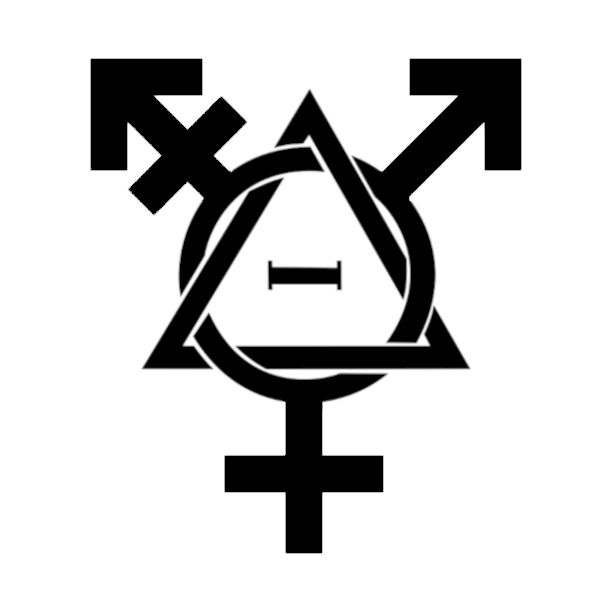 Combined Theta Delta Transgender symbol