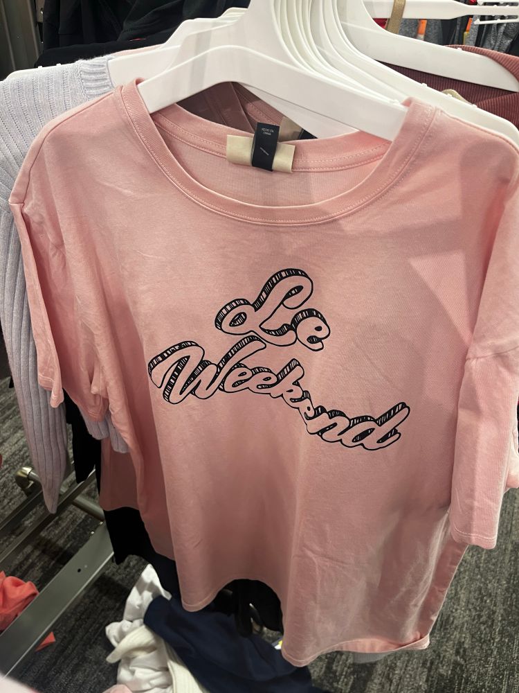 Le Weekend pink Target tshirt