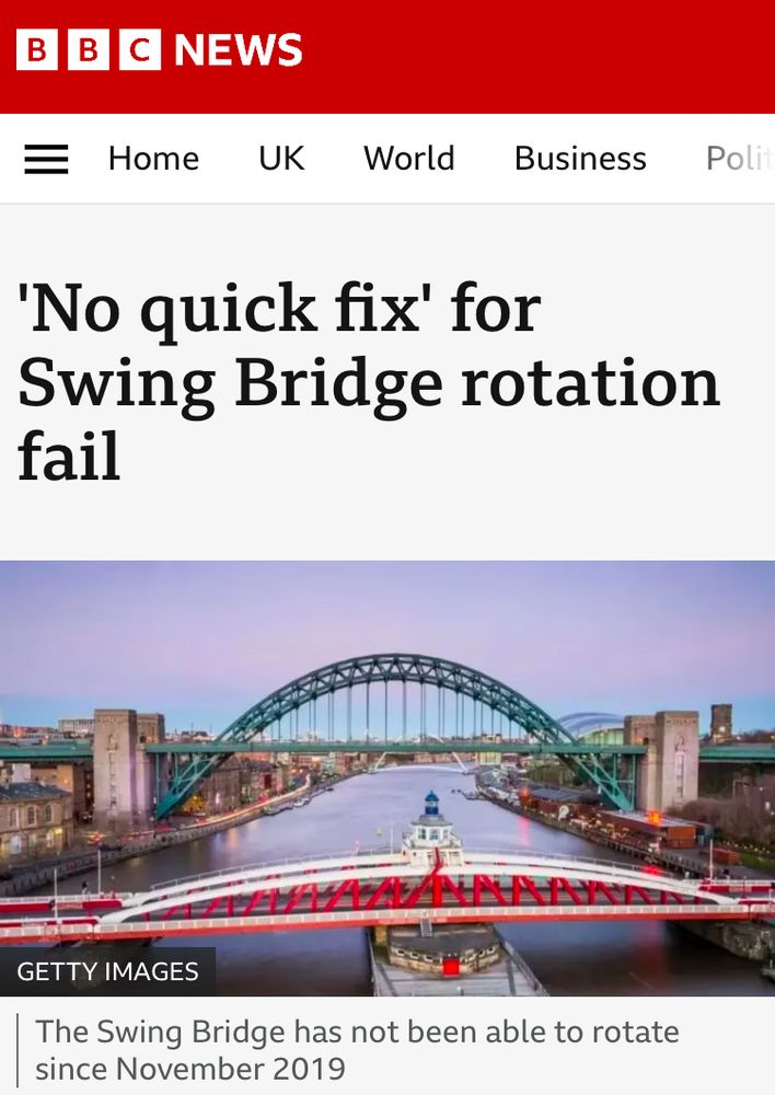 Another local bridge is also suffering issues.  