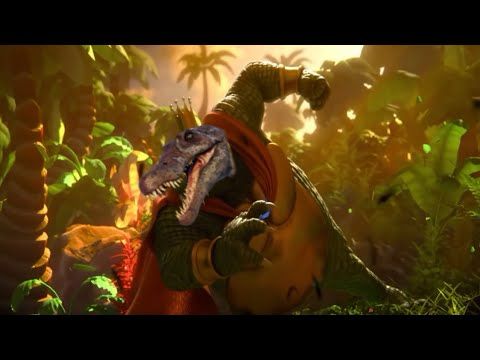 Paleoart but with Donkey Kong Country Tropical Freeze Music