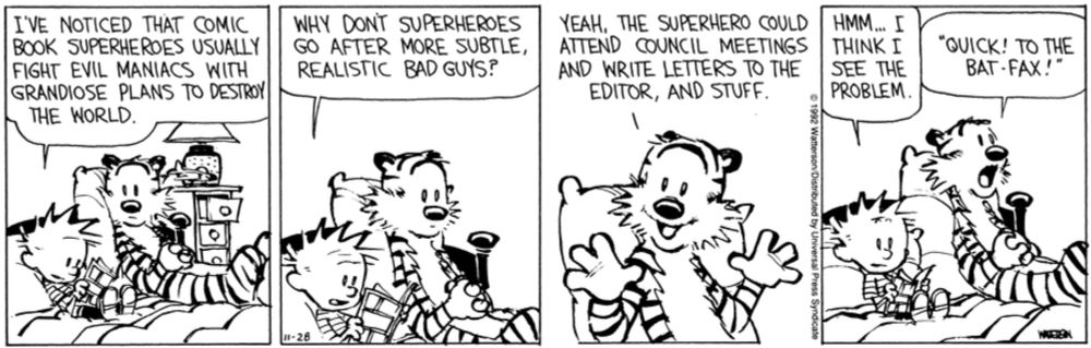 Calvin and Hobbes by Bill Watterson for November 28, 1992 | GoComics.com