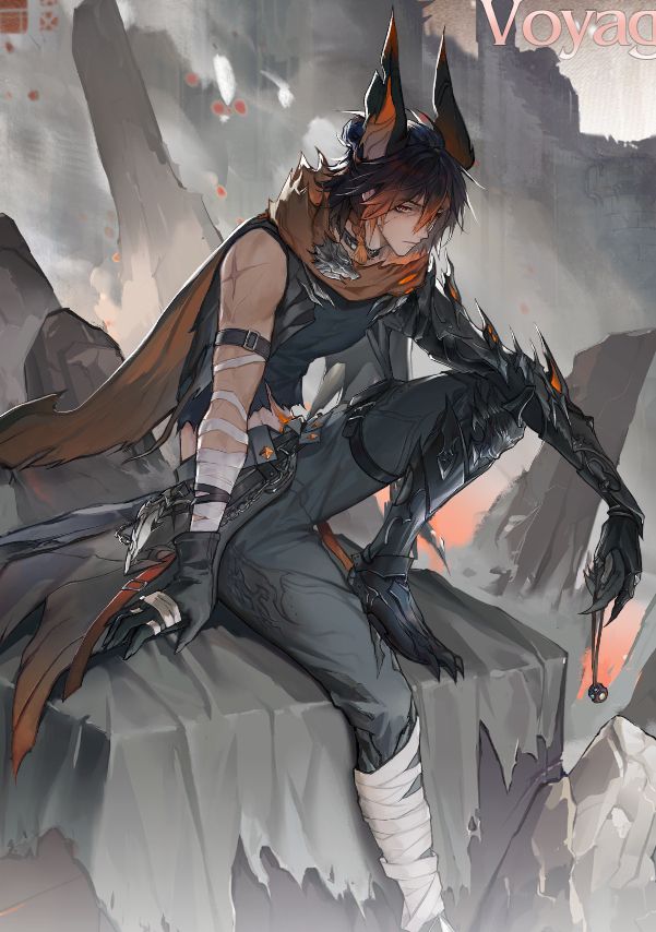 art of the character outsider in duet night abyss, notably has some melanin