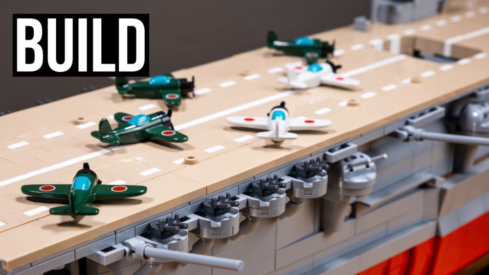 Cobi IJN Akagi Aircraft Carrier construit en 4 minutes | Sets 4850 4851 SPEED BUILD