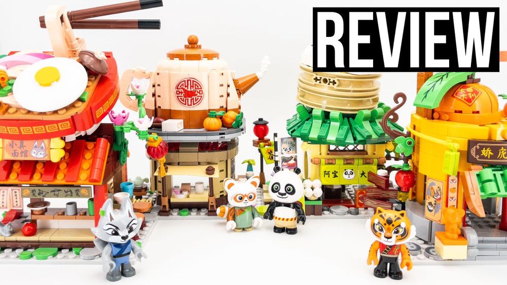 Pantasy Kung Fu Panda™ Mini Street View CRITIQUE | Sets 86505 86506 86507 86508