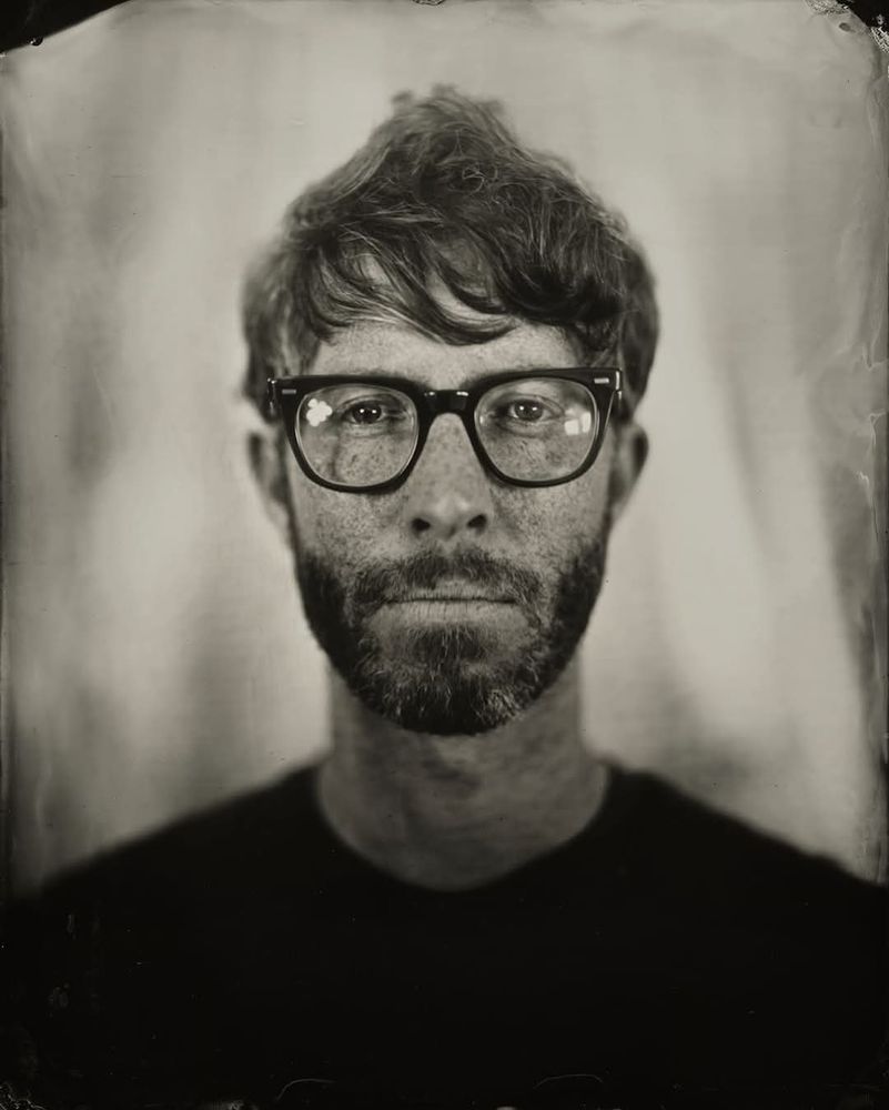 Curator and writer Andy Adams photographed by Keliy Anderson Staley in Houston, Texas, May 2017.