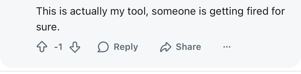 This is actually my tool, someone is getting fired for sure.

the ceo has been downvoted to -1