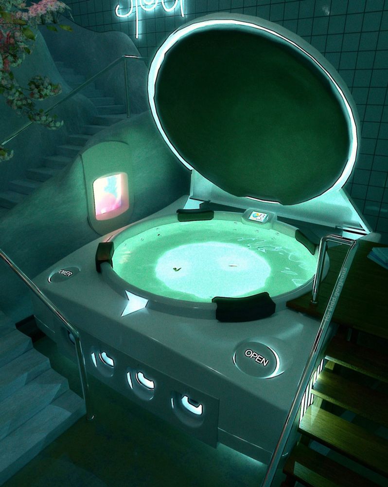 Sega Dreamcast hot tub