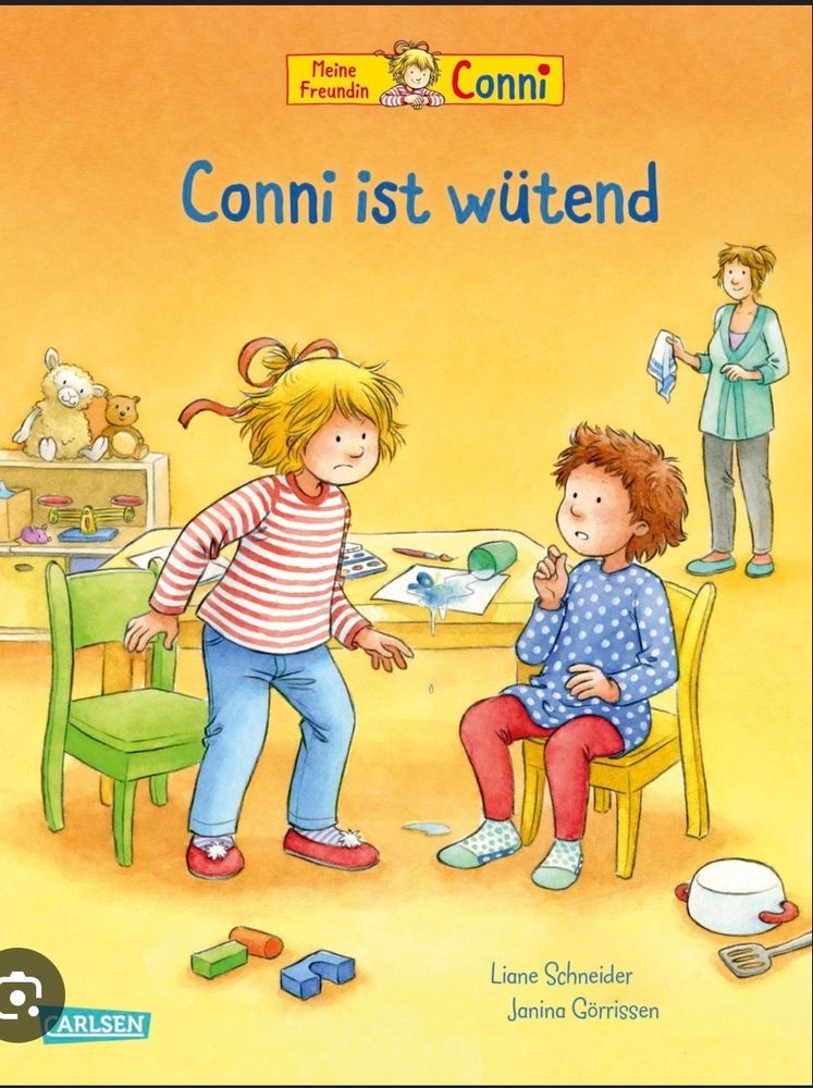 Buchcover eines conni buches:
"Conni ist wütend"
