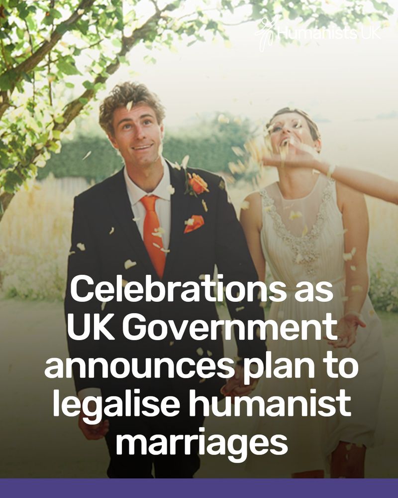 Celebrations as UK Government announces plan to legalise humanist marriages