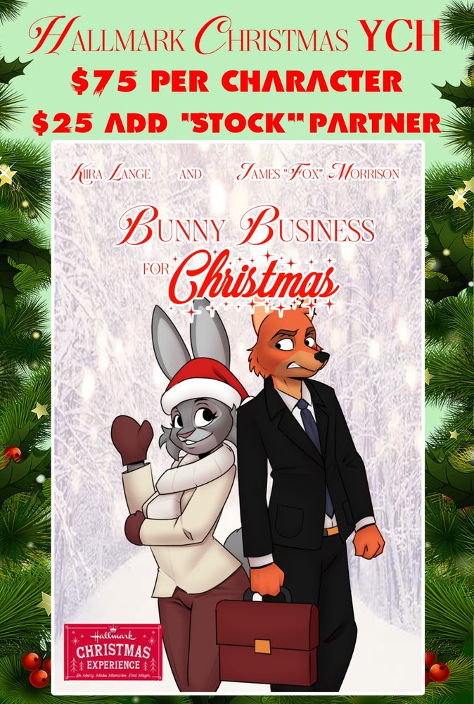 A "Hallmark CHristmas Movie" Your Characater Here. It says $75 per character or use a stock boyfriend or girlfriend for 25. 