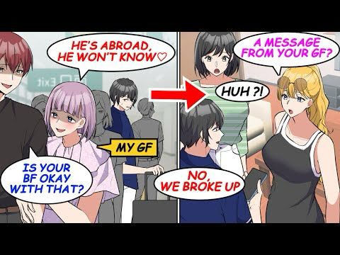 My gf cheated while I was abroad… After we broke up, two gorgeous foreign girls got excited!?[Manga]