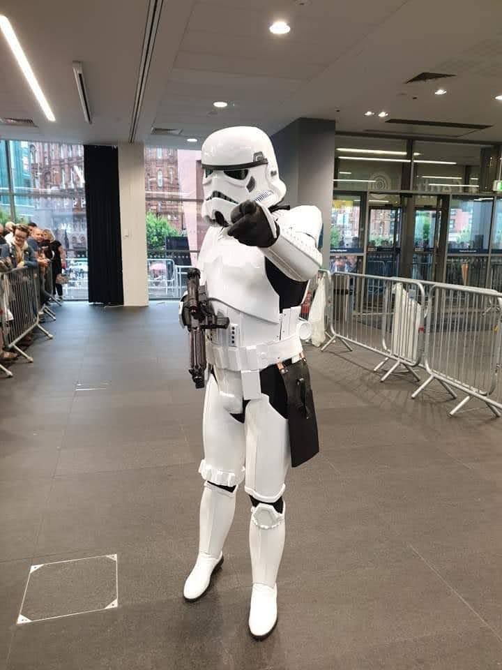 Me dressed as a Empire stormtrooper at Manchester Comicon as part of the 501 Legion. #BadGuysDoingGood