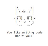 Ascii art boykisser