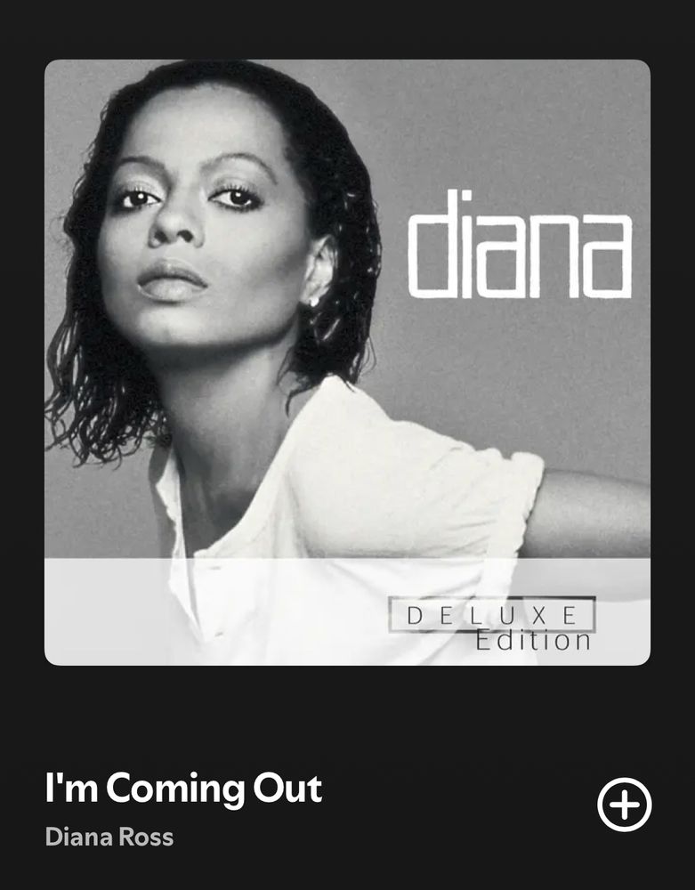 Screenshot of “I’m coming out” by Diana Ross