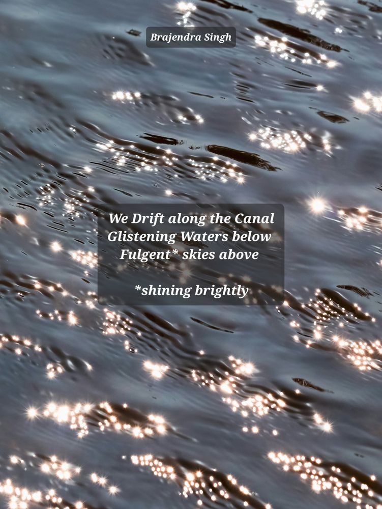 Waters sparkle in the sunlight 
