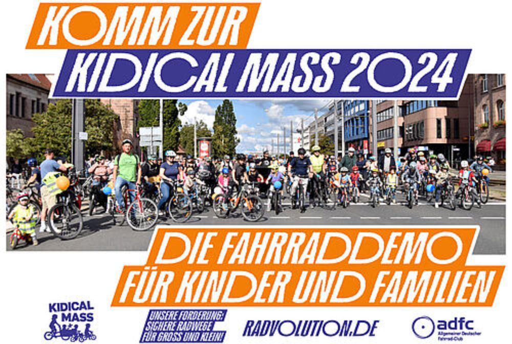 Kidical Mass: Kinder-Fahrrad-Demo - Kinder aufs Rad