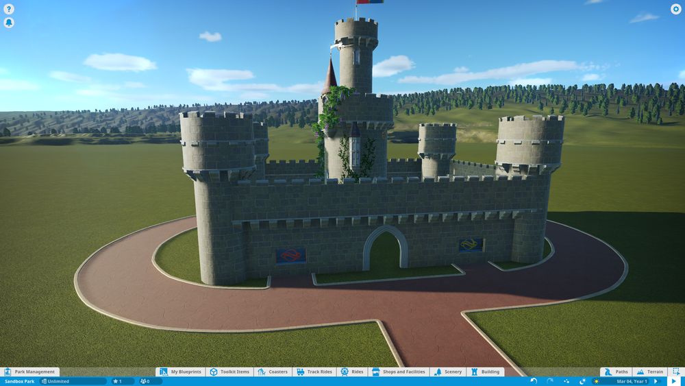 Old castle, a bit unadorned.