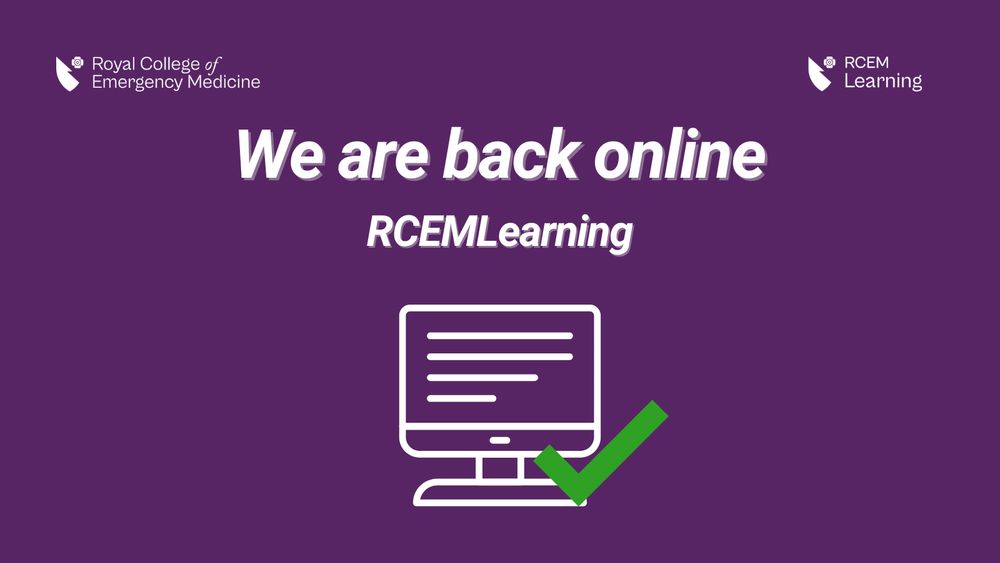We are back online, RCEMLearning.