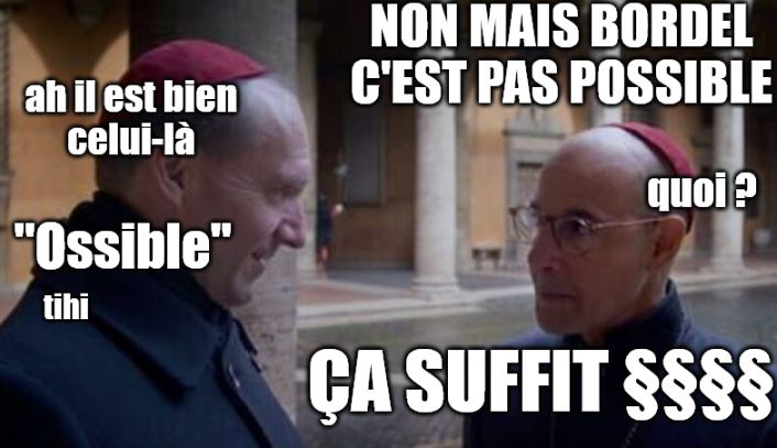 Suite de la conversation entre Bellini et Lawrence. Bellini :
"NON MAIS BORDEL C'EST PAS POSSIBLE"
"ah il est bien celui-là"
"quoi ?"
""Ossible"" tihi"
"ÇA SUFFIT §§§§"