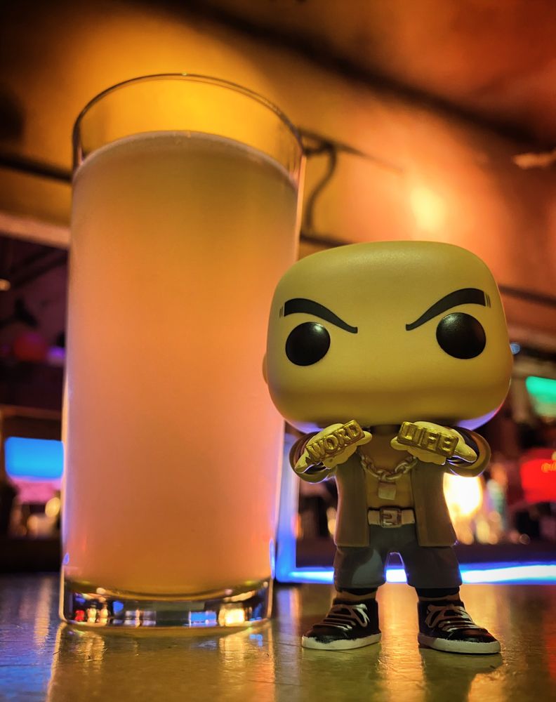 Cal with Mango Cart at Scum and Villany Cantina