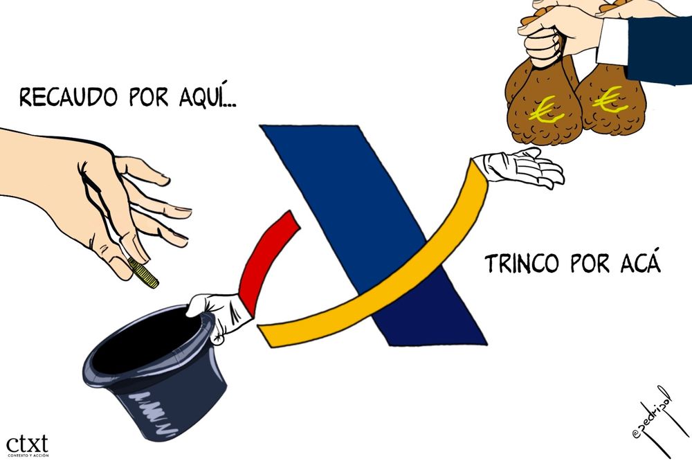 "Recaudo por aquí, trinco por acá"