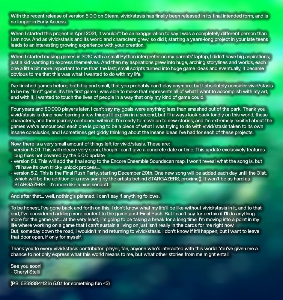 A message from Cheryl that is too long to fit in alt text. It's on Pastebin here: https://pastebin.com/PBKWvHjH