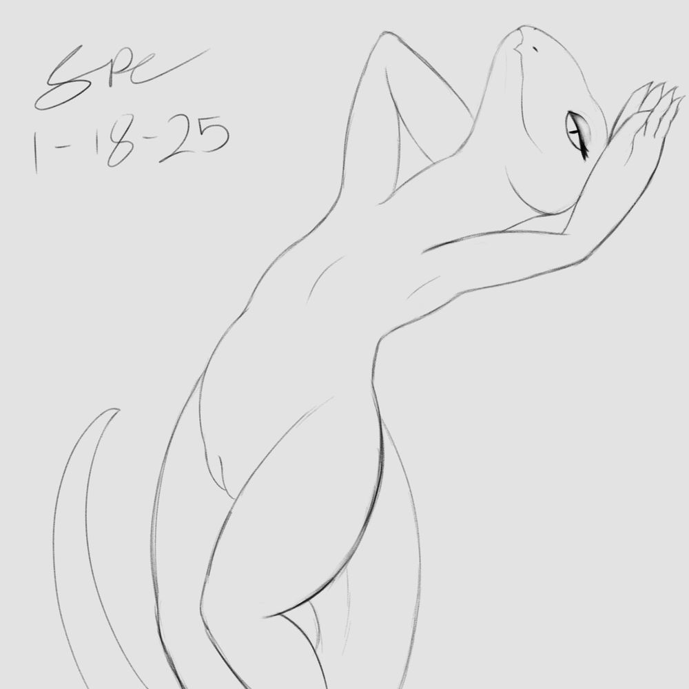 nude female lizard anthro pinup