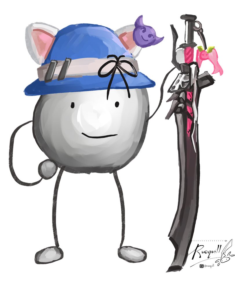 lil bill drawn and fully rendered by my friend Ruoquill. she also helped create the character with me