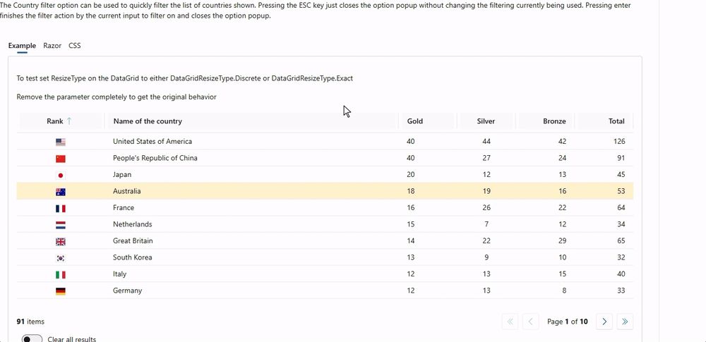 DataGrid resize enhancement 