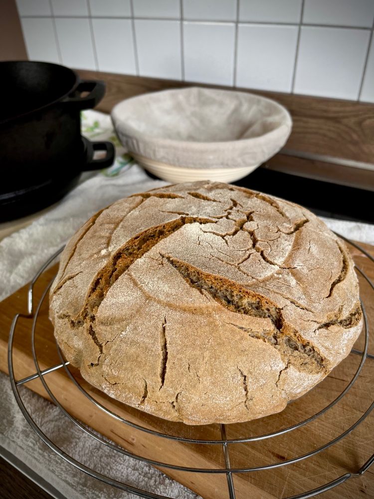 a round loaf of bread 