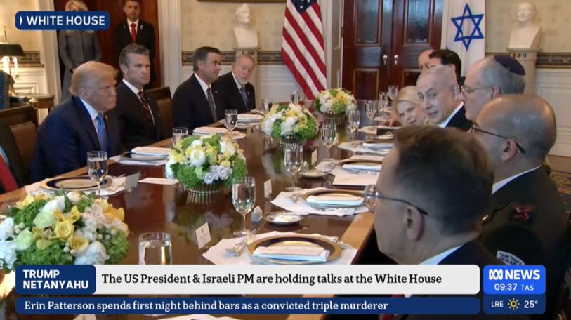 Donny and Benny breaking bread at the White House