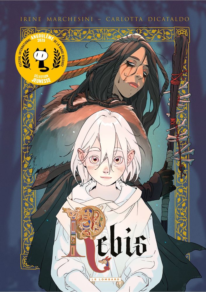 Couverture de la BD "Rebis" édité chez Le Lombard
Irene Marchesini au scénario 
Carlotta Dicataldo au dessin
