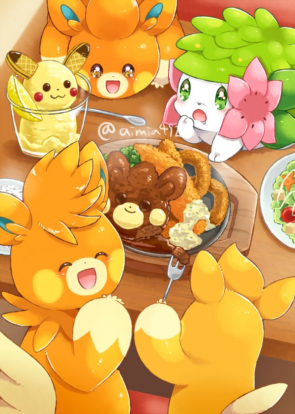 ポケモンイラスト パモ族 シェイミ