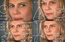 Meme of lady working out maths problems to represent me working out the concept that ADHD ‘is a low level mental issue’