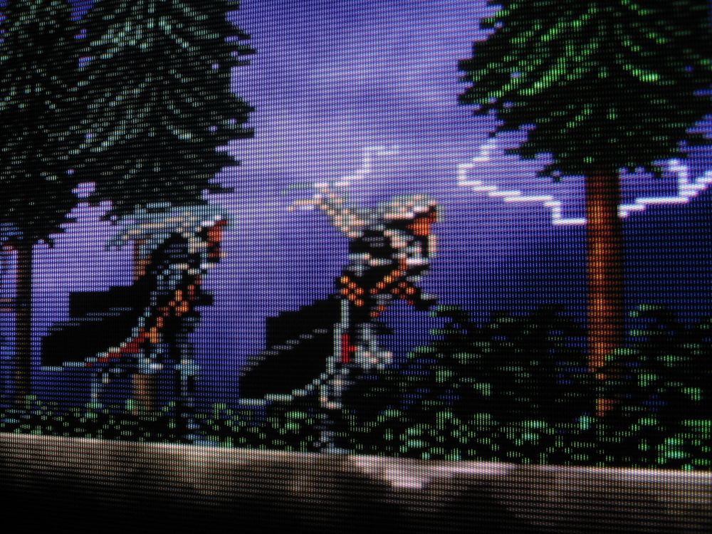 In the present, Alucard, rebellious son of Dracula, has risen from his slumber and rushes to Castlevania, sensing that his father has been resurrected and needs another ass-whipping. Lightning strikes in the distance, setting a grave tone.