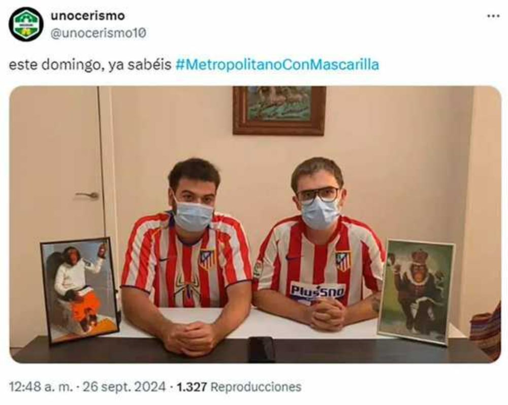 Torcida do Atlético de Madrid promove uso de máscaras para insultar Vini Jr. no clássico