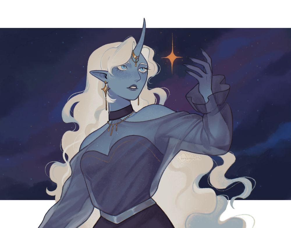 Illustration of tujiux's character Astra.