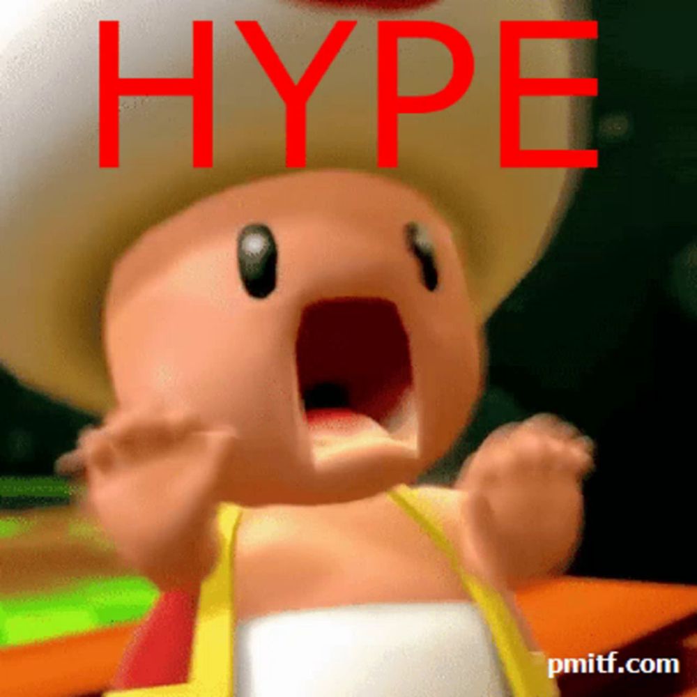 Toad Hype Hype GIF