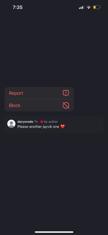 Rocklove liked this comment that reads: “please another jayvik one”