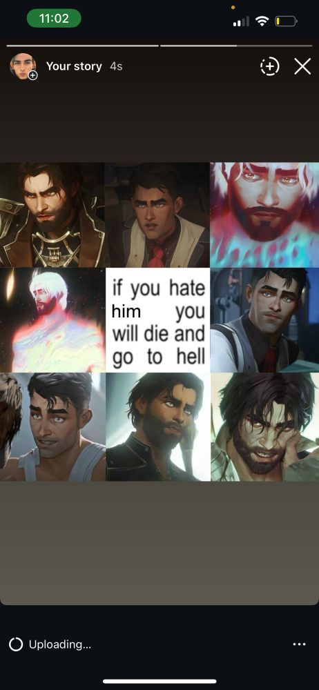 Jayce meme posted to an ig story