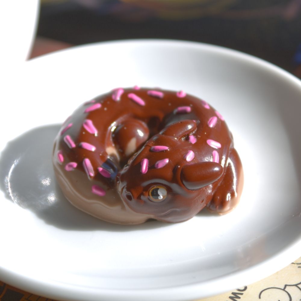 Donut Dragon on a plate.