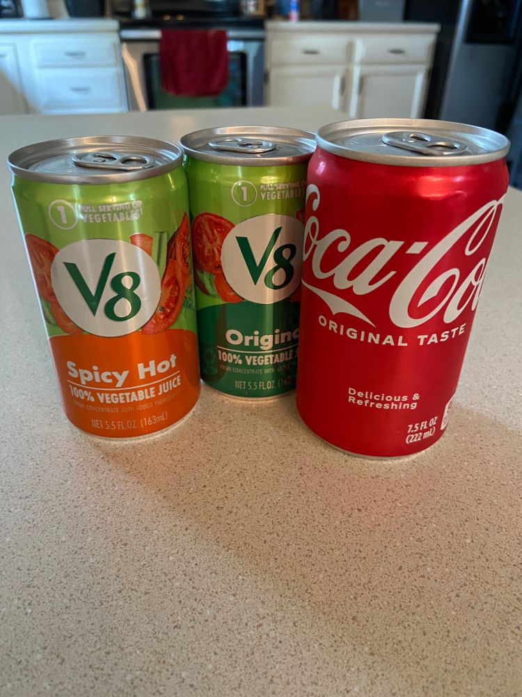 2 V8s and a coke can