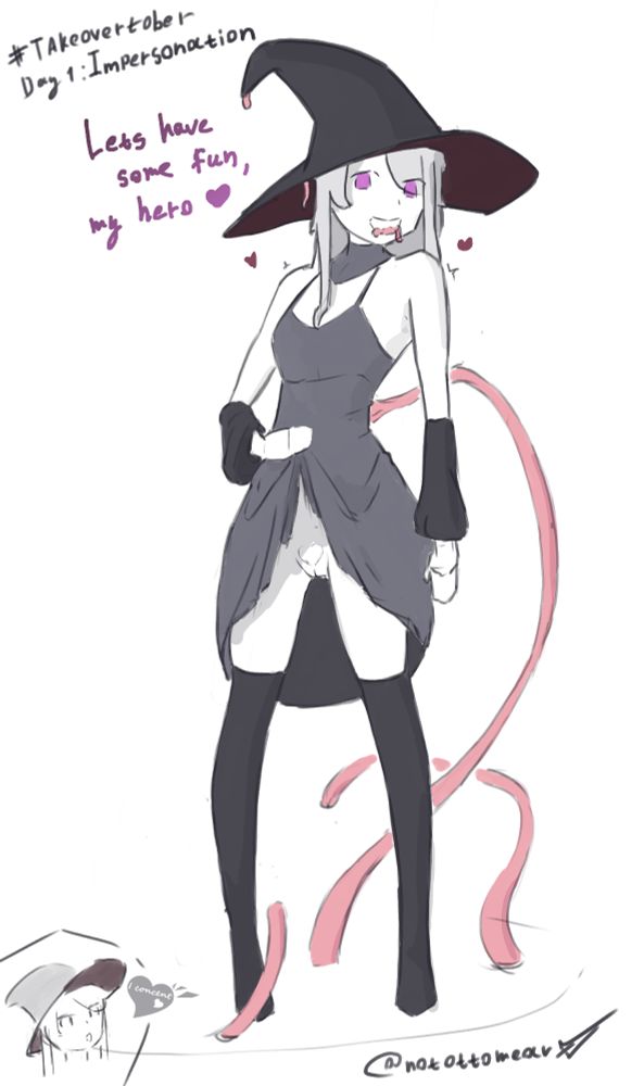 Possets by tentacles witch:
"Lets have some fun, my hero"
She consent 