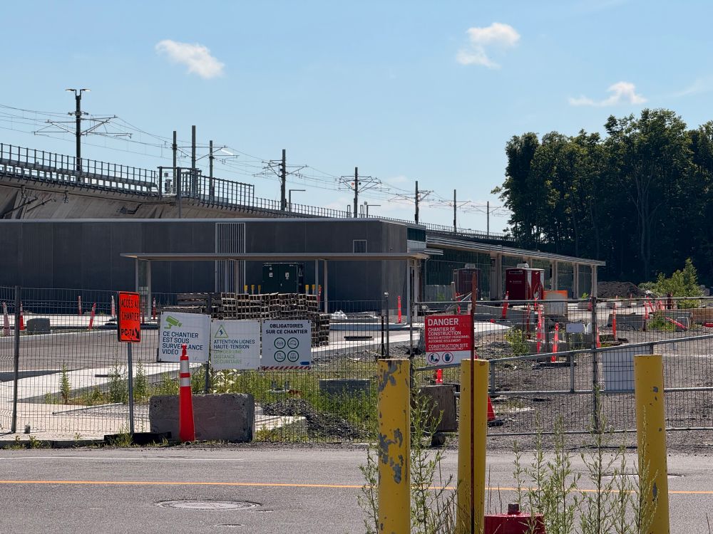 fairview-pointe-claire rem station’s bus terminal.