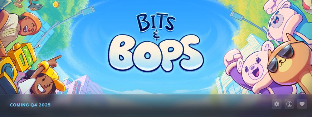 screenshot of the Bits & Bops cover art on Steam, with the label "coming Q4 2025"