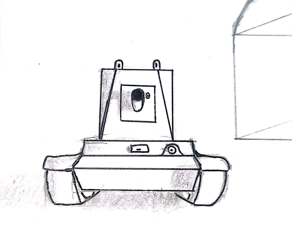 KV-2 sketch drawn by me in biology class