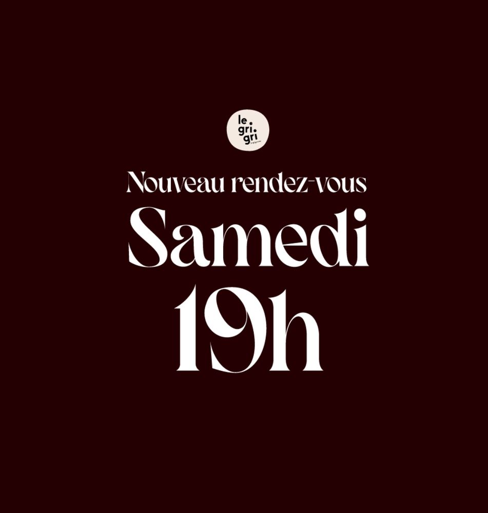 Nouveau rendez-vous samedi 19h