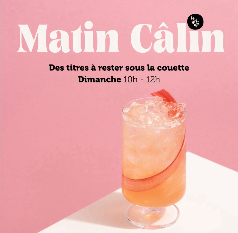 Matin câlin tous les dimanches 10h-12h sur le Grigri