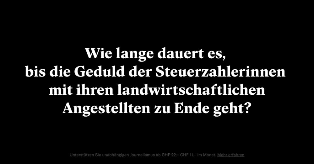 Zur Biodiversitäts-Abstimmung: Genug Geld und Gülle